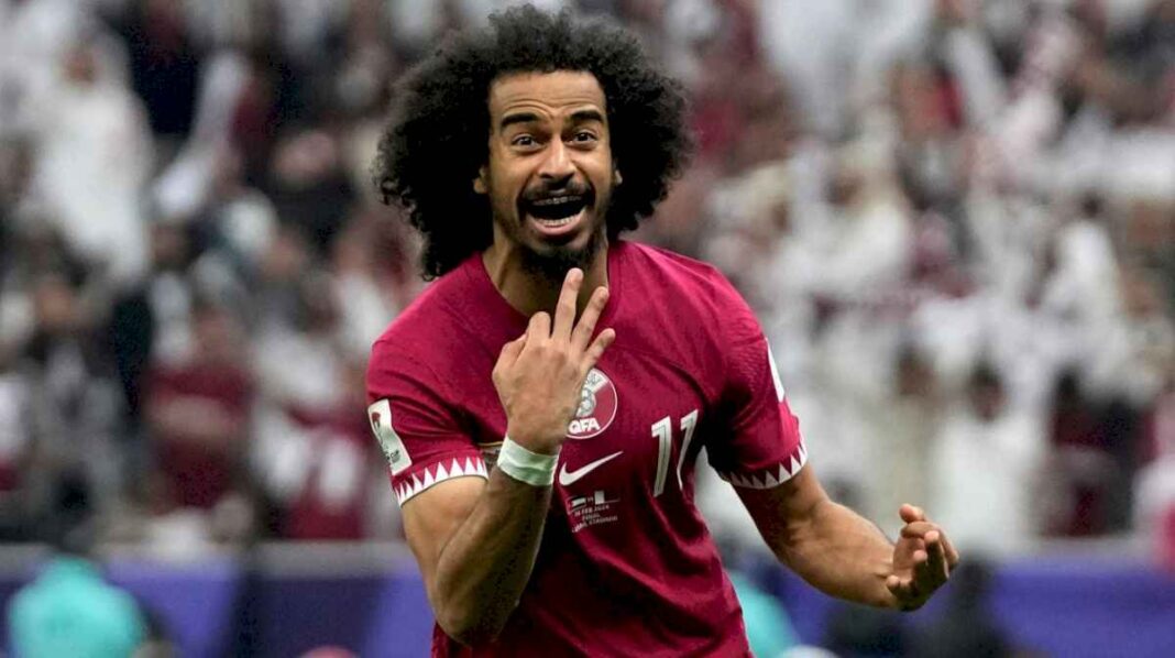 un-jugador-de-qatar-festejo-su-gol-en-la-final-de-la-copa-de-asia-con-un-truco-de-magia-y-enloquecio-a-todos