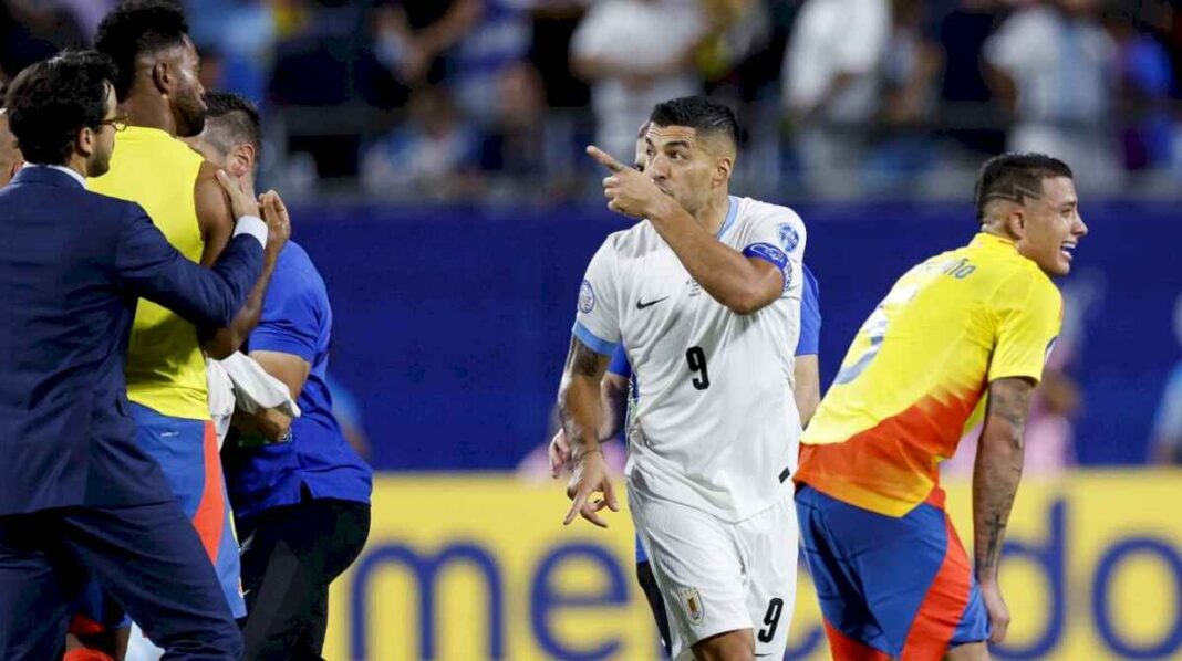 la-picante-discusion-entre-luis-suarez-y-miguel-borja-tras-la-derrota-de-uruguay-ante-colombia