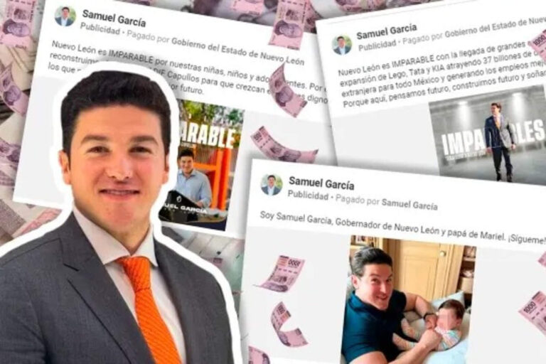Samuel García duplicó el gasto en para promocionarse durante 2024