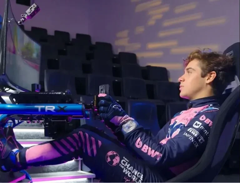 Colapinto mostró cómo es una vuelta en el GP de Mónaco y casi choca dos veces