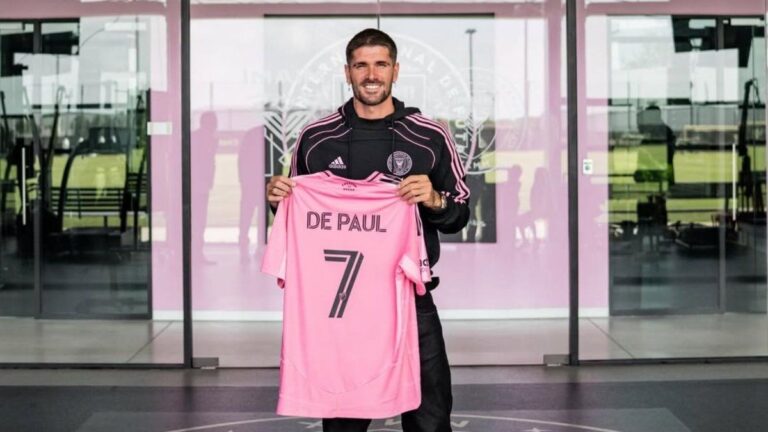 Por qué Rodrigo De Paul todavía no puede entrenar con Lionel Messi en Inter Miami