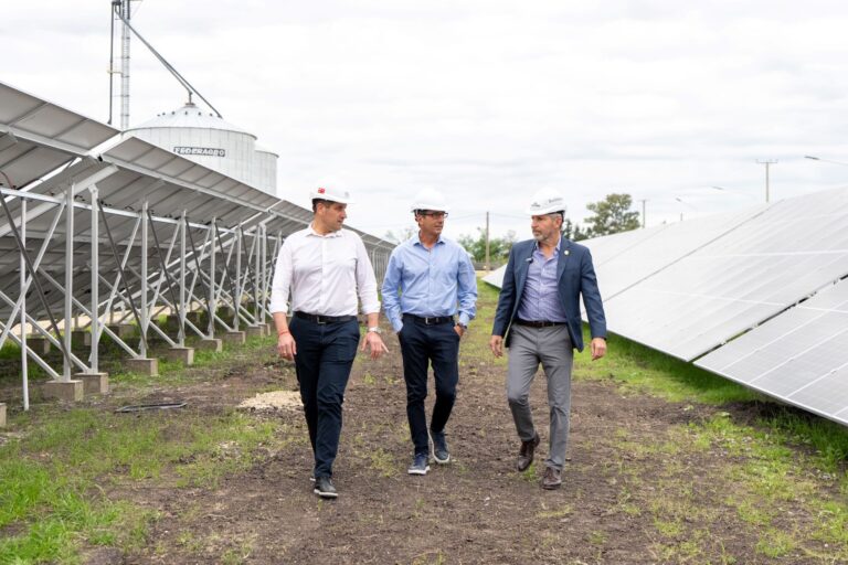 Se inauguró el primer parque solar de Enersa en Sauce Pinto