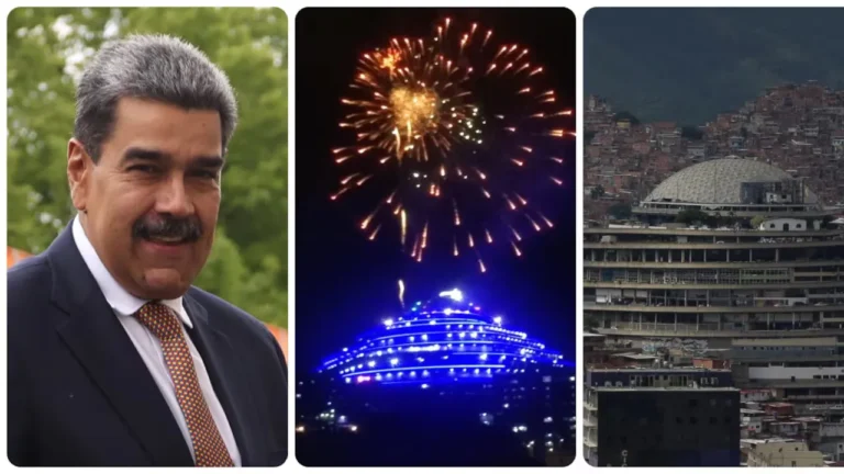Nicolás Maduro celebró la Navidad adelantada con un show de fuegos artificiales en El Helicoide