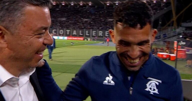 Video: el simpático reencuentro entre Gallardo y Tevez