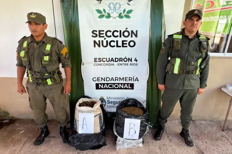 Detuvieron a hombre que retiró encomiendas con casi 30 kilos de marihuana en Concordia