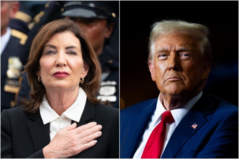 Buenas noticias para Kathy Hochul: arrasa en una nueva encuesta en Nueva York y la imagen de Trump se hunde