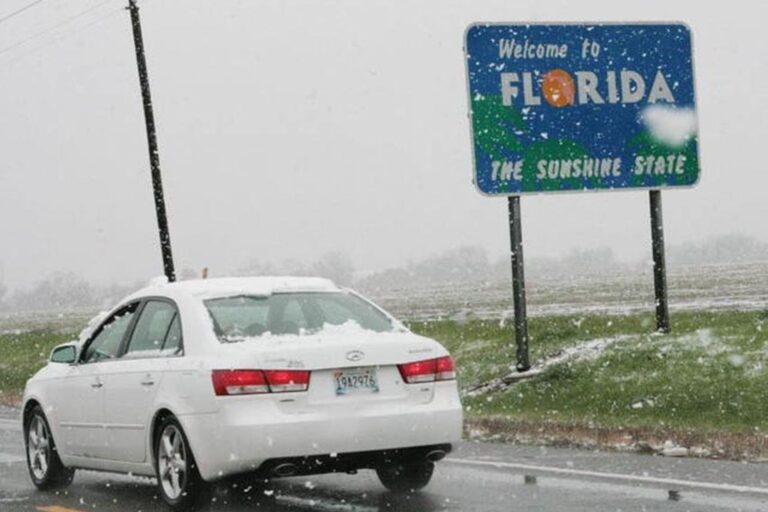 Nieve en Florida: por cuánto tiempo se espera el fenómeno congelante y la extraña ola de frío