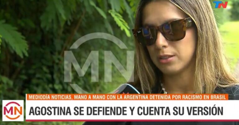 La abogada argentina detenida en Brasil por racismo dijo que tuvo «una reacción emocional»