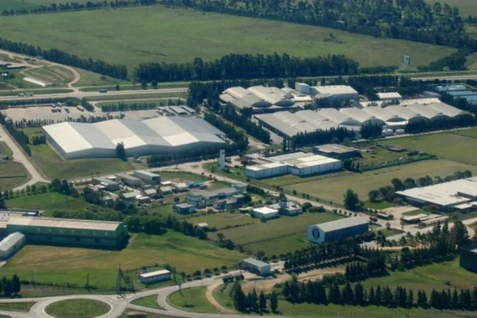 Vista aérea del Parque Industrial de Entre Ríos
