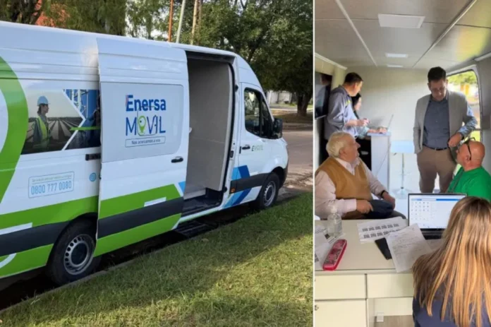 enersa-oficina-movil-parana-xvi-normalizacion-conexiones-1 Oficina Móvil de Enersa atendiendo a vecinos en el barrio Paraná XVI, Paraná.