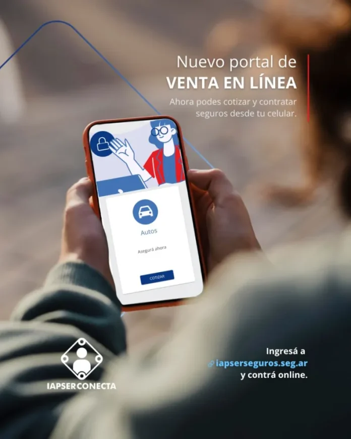 Pantalla de acceso a la plataforma digital Iapser Conecta en un dispositivo móvil