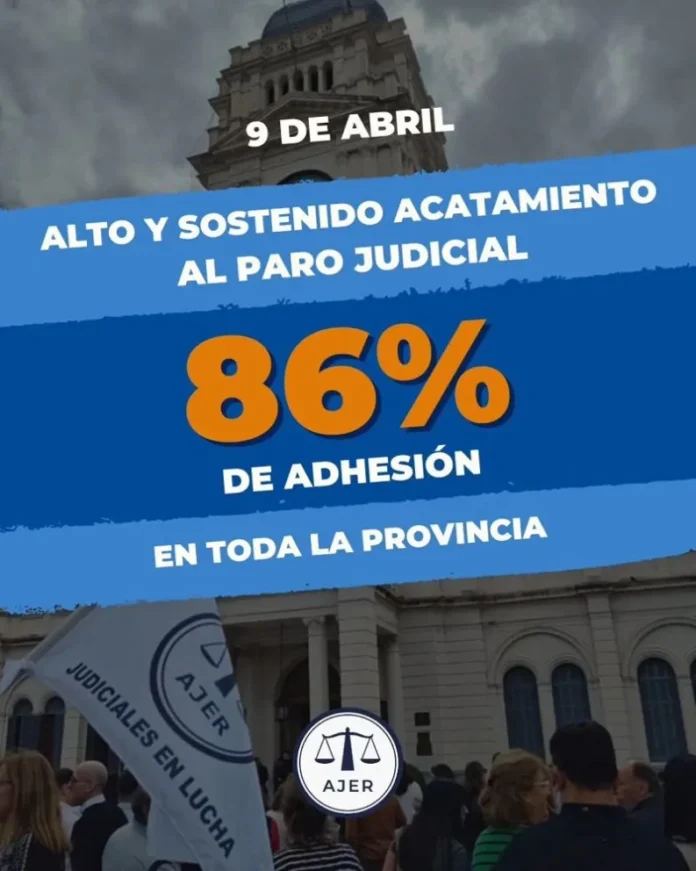 paro-judiciales-entre-rios-86-adhesion-reclamos Empleados judiciales de Entre Ríos en asamblea o manifestación pacífica.