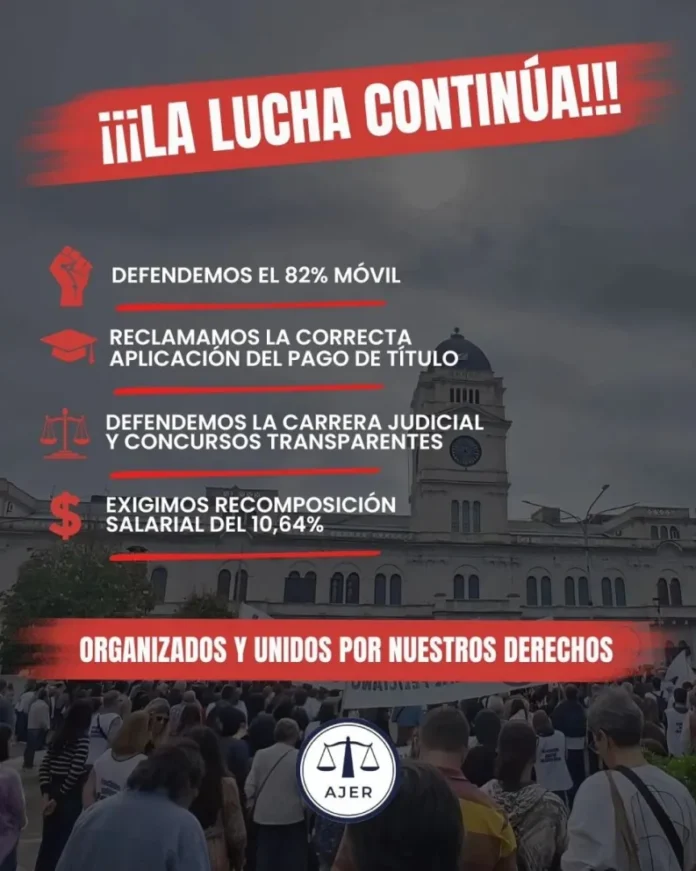Reunión de la Asociación Judicial de Entre Ríos (AJER) en asamblea general