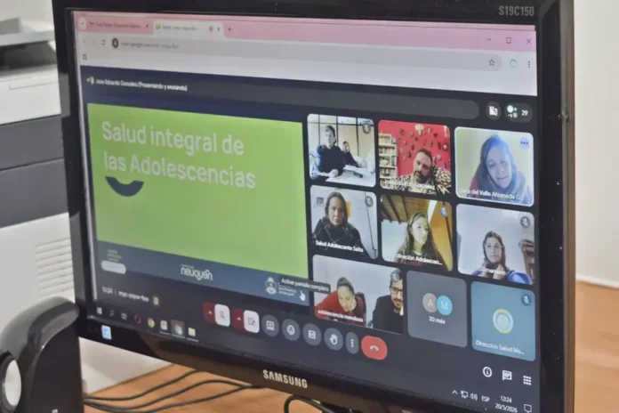 Reunión virtual del primer encuentro nacional de la red de referentes de salud integral en la adolescencia con presencia de autoridades nacionales y provinciales