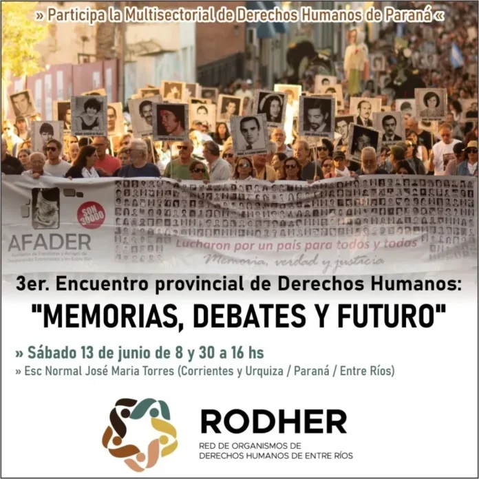 Edificio de la Escuela Normal José María Torres en Paraná, sede del 3º Encuentro Provincial de Derechos Humanos