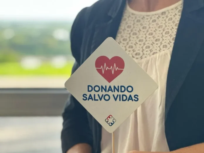 Unidad móvil del programa La Sangre Nos Une+ en una colecta externa en Entre Ríos
