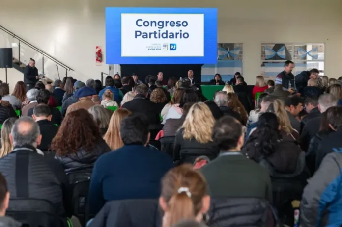 Sesión del Congreso Provincial del Partido Justicialista en Entre Ríos