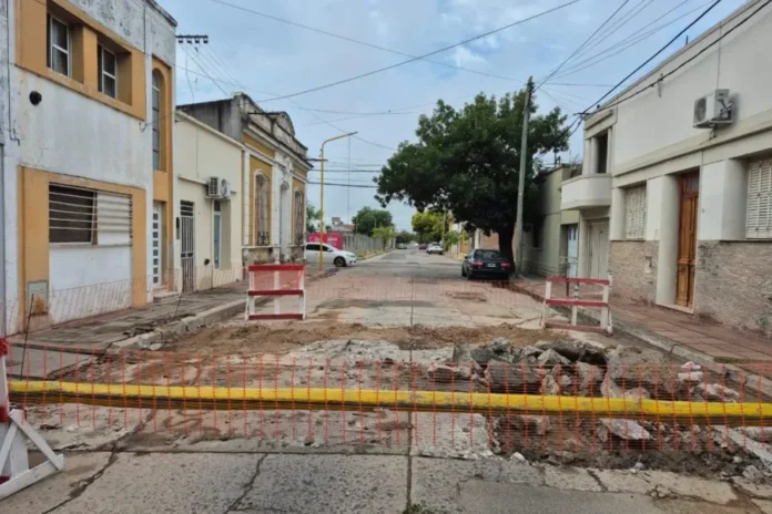 Mapa de calles cortadas por bacheo en Gualeguaychú