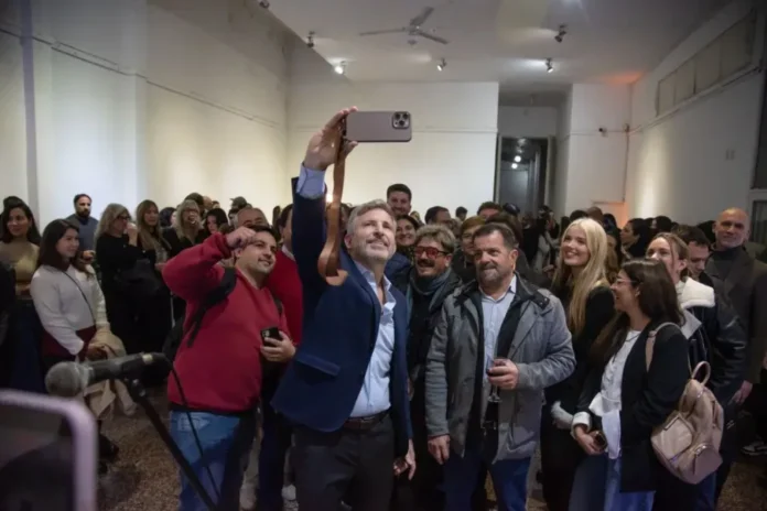 frigerio-rol-periodistas-clave-democracia-defender Gobernador Rogelio Frigerio durante el homenaje por el Día del Periodista en el Museo de Bellas Artes de Paraná