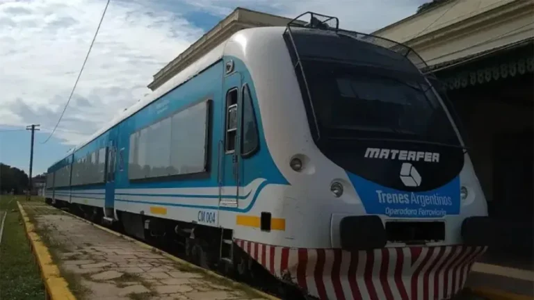 Tren Paraná-La Picada detenido en estación