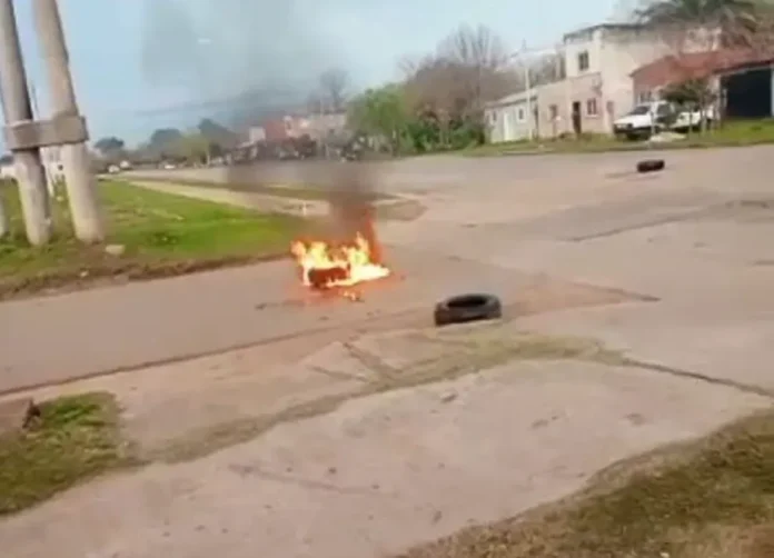 Protesta de vecinos en Boulevard Montana