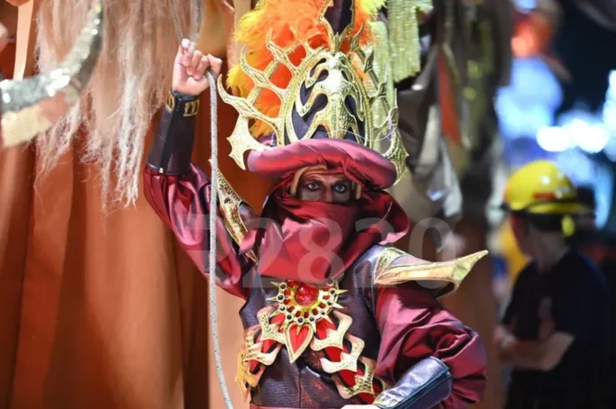 Corsódromo de Gualeguaychú durante el Carnaval del País