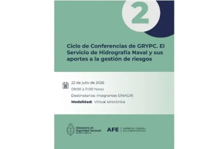 Conferencia de Defensa Civil sobre gestión de riesgos ante El Niño en Entre Ríos