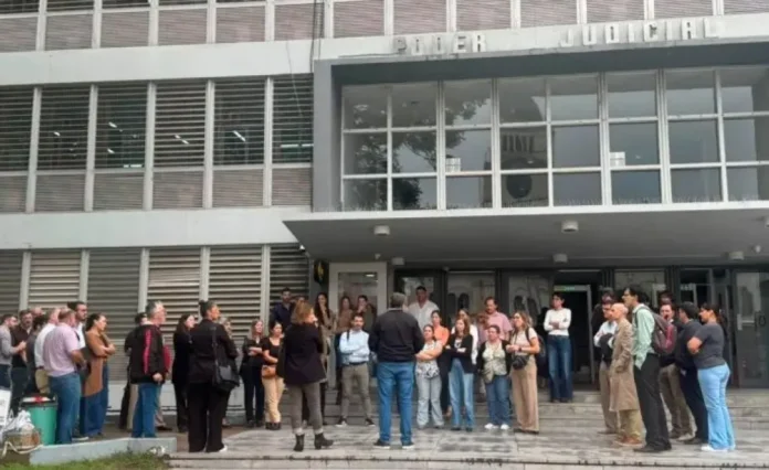 Concentración de empleados judiciales en Paraná