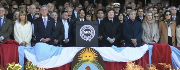 Vicegobernadora Alicia Aluani en el acto inaugural de la Exposición Rural 2026