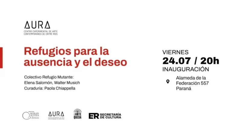 Exposición Refugios del Colectivo Refugio Mutante en AURA, Entre Ríos