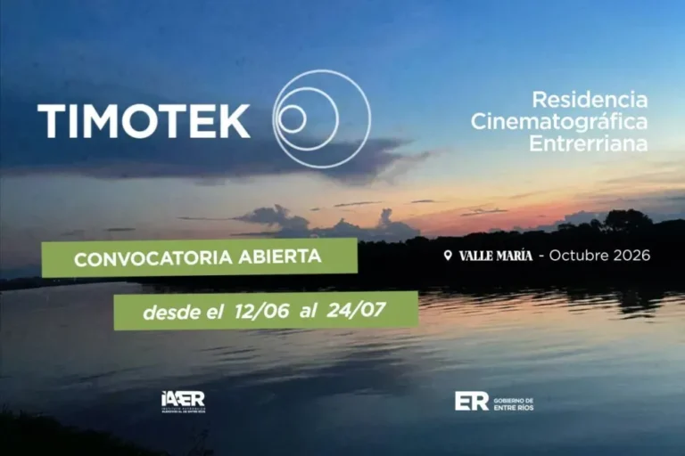 Residencia Timotek de guión y desarrollo de proyectos audiovisuales en Entre Ríos
