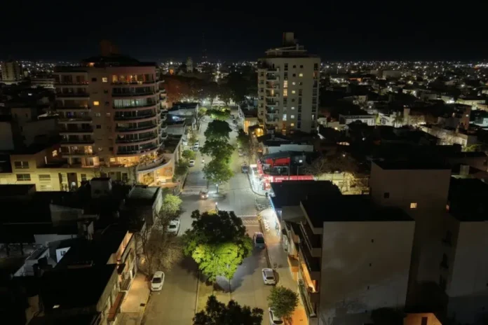 Lámparas LED en la zona este de Gualeguaychú