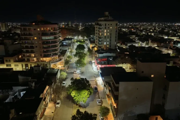 Lámparas LED en la zona este de Gualeguaychú
