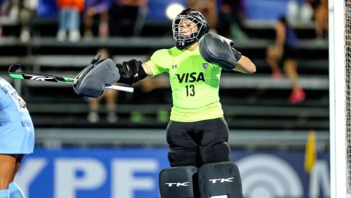 Cristina Cosentino durante la final del Mundial de Hockey
