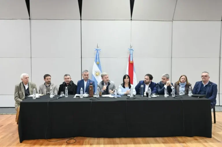 Rogelio Frigerio durante un encuentro con funcionarios provinciales