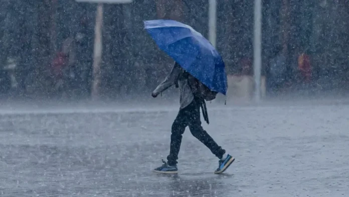 Acumulación de lluvia en Gualeguaychú