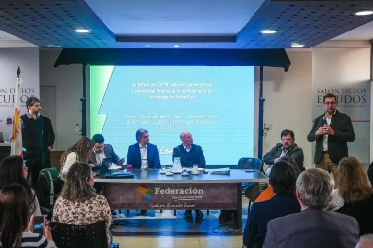 Audiencia pública sobre la línea de alta tensión en Federación
