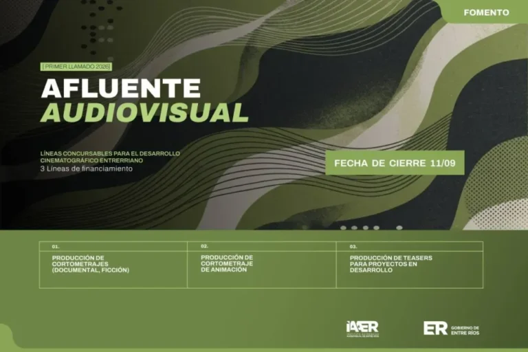 Convocatoria para desarrollo cinematográfico en Entre Ríos