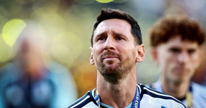 Lionel Messi con la camiseta de la Selección Argentina