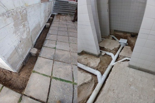 Obra de emergencia en escuela secundaria de Basavilbaso