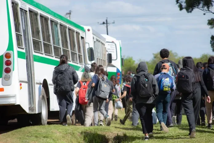 Transporte escolar rural en Entre Ríos