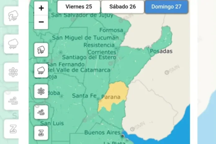 Cielo nublado con nubes oscuras anunciando tormenta
