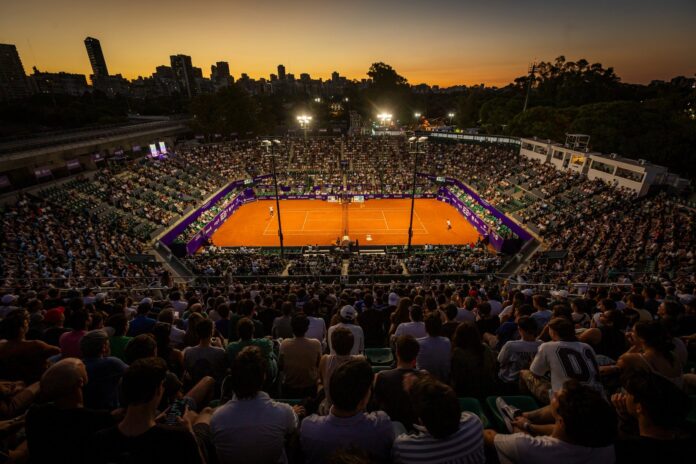 atp-adquirio-argentina-open-tennium-operara-cinco-anos Estadio de tenis del Buenos Aires Lawn Tennis Club durante el Argentina Open