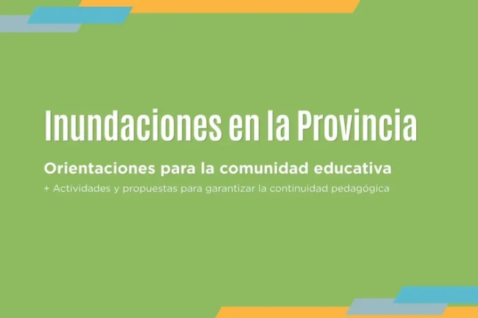 Documento de orientaciones del CGE ante inundaciones