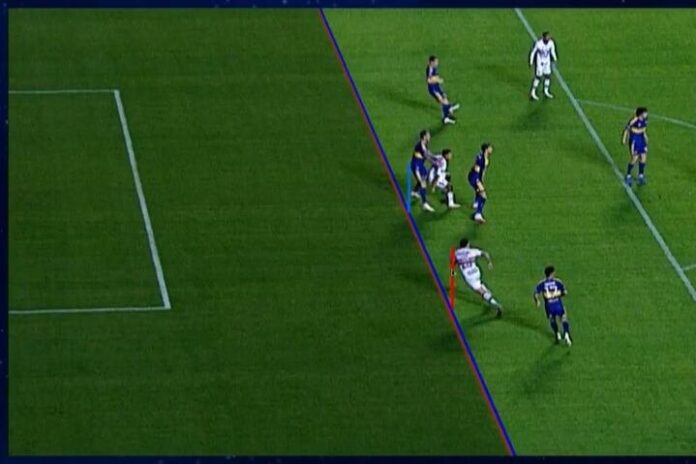 copa-sudamericana-gol-anulado-san-pablo-boca-offside-morumbi Estadio Morumbí durante el partido entre San Pablo y Boca por la Copa Sudamericana
