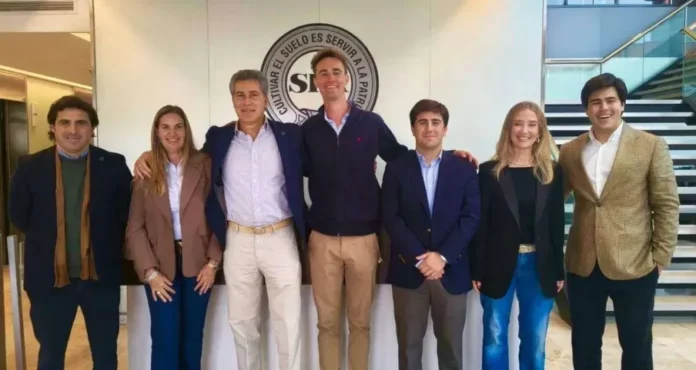 Dirigentes de la Sociedad Rural Argentina durante las elecciones en Entre Ríos