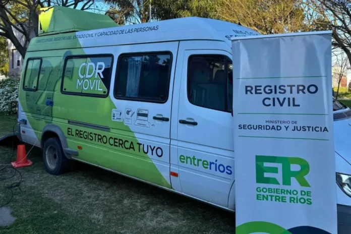 Operativo del Registro Civil Móvil en Aldea Santa Rosa