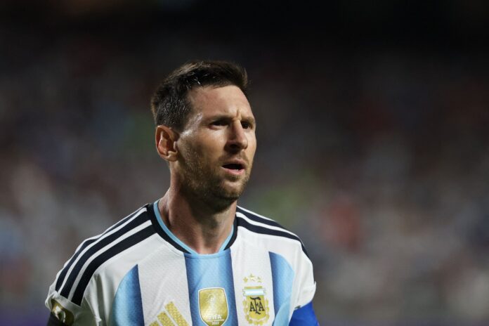 Lionel Messi con la camiseta de la selección argentina