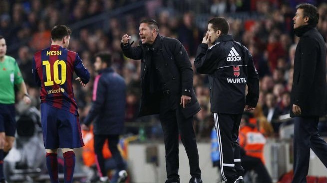 simeone-destaco-legado-messi-perseverancia-seleccion Diego Simeone durante la conferencia de prensa previa al partido del Atlético de Madrid